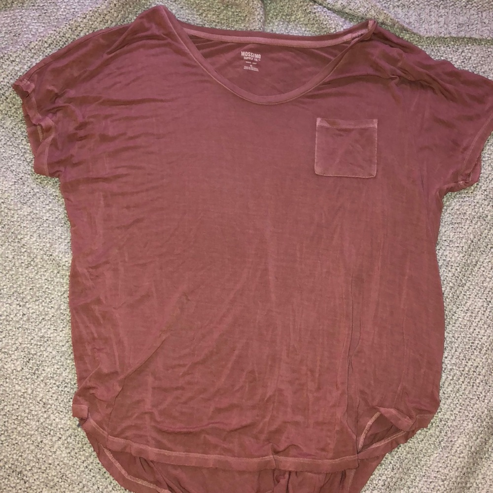 size xl dusty rose pocket tee